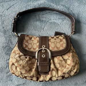 Y2K Coach Soho Shoulder Bag in Signature Jacquard